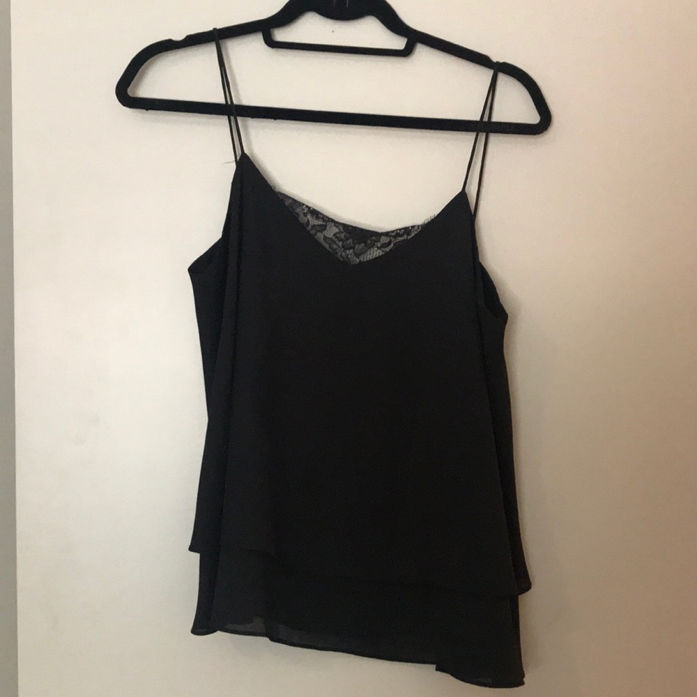 BLVD black top with lace detail size M